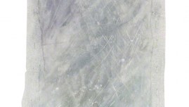 Tempête de neige, acrylique sur toile, encadrement en mousse polyéthylène