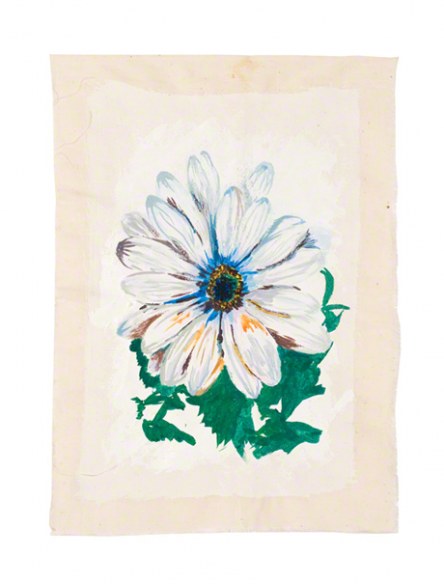 Osteospermum, acrylic paint on cotton, 14th June 2005, Marie-Claire Raoul