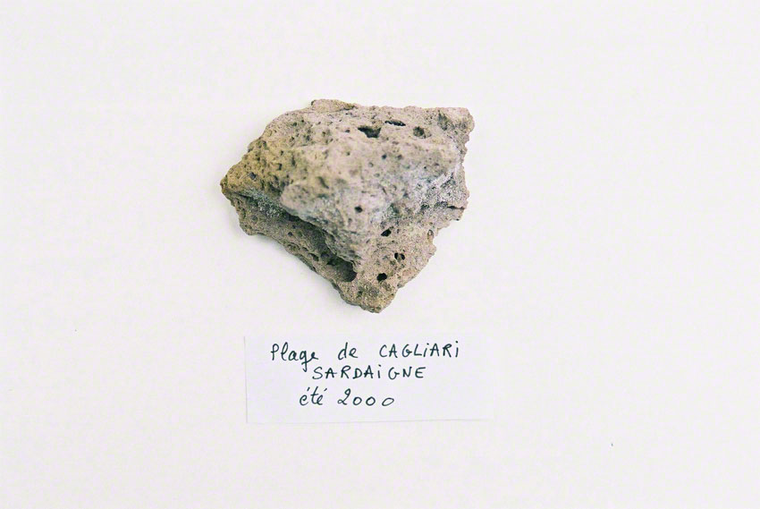 Rock Alix picked up on the beach of Cagliari on a summer day in 2000, Marie-Claire Raoul