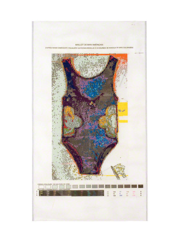 The American Bathing Suit tapestry with 16 colours, Marie-Claire Raoul