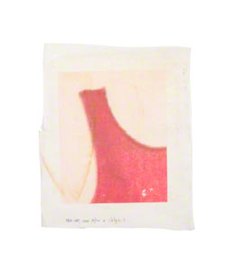 The American Bathing Suit transferred on hessian, try 2