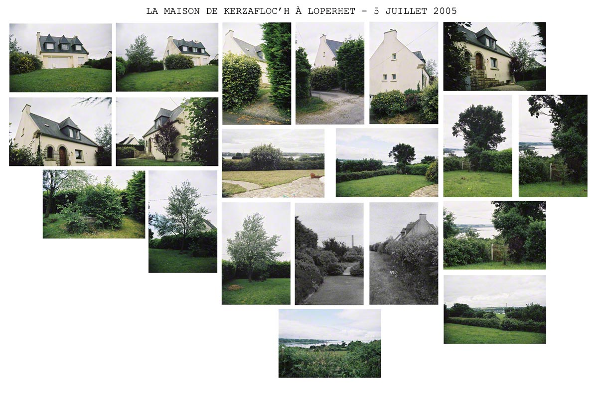 The Kerzafloc'h house in Loperhet, 20 photographs taken on the 5th July 2005, Marie-Claire Raoul