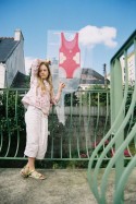Alix in the garden in Brest and the worn bathing suit, view 3