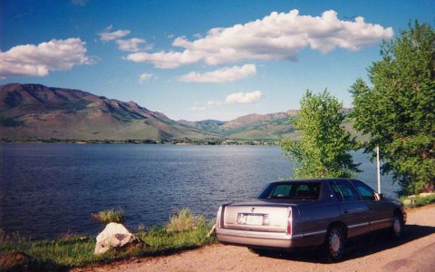 Great salt lake (Utah-U.S.A), sur la route de Salt Lake city vers Ogden, © Franck Lebaudy, Marie-Claire Raoul