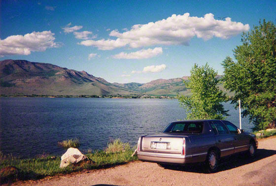 Great salt lake (Utah-U.S.A), sur la route de Salt Lake city vers Ogden, © Franck Lebaudy, Marie-Claire Raoul