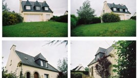 La maison de Kerzafloc'h, montage de 4 photographies