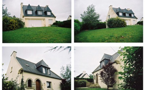 La maison de Kerzafloc'h, montage de 4 photographies, Marie-Claire Raoul