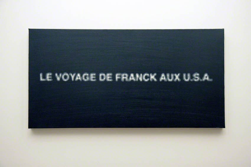 Le voyage de Franck aux U.S.A., acrylique sur bois, Marie-Claire Raoul