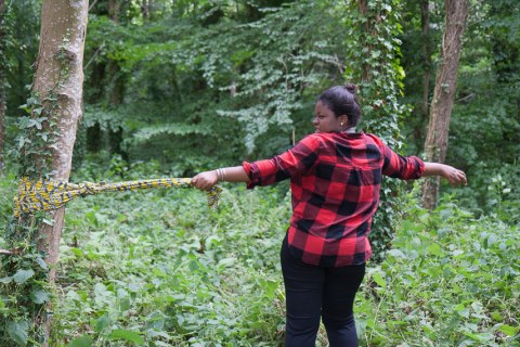 Déborah, bois de Keroual, 24 juin 2017, photographie de Marie-Claire Raoul