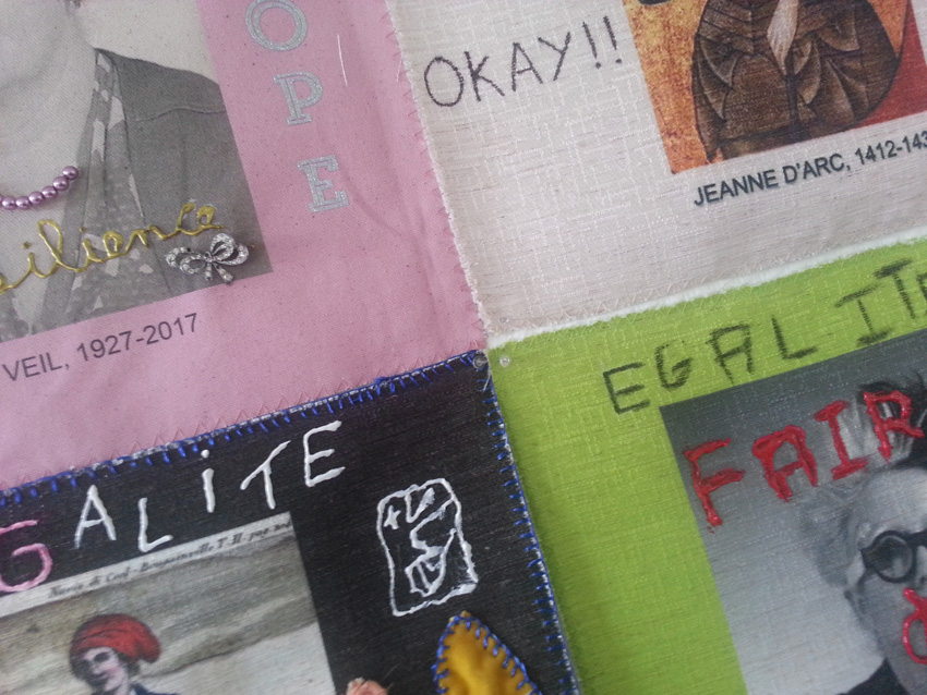 Atelier #5 Paroles et images de femmes, 8 février 2018, broderies, Marie-Claire Raoul, Local de la Pointe, Brest