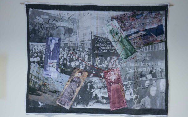 Panneau textile Le gac-Lemel-Zedkin-Gruenig, mars 2018, Marie-Claire Raoul