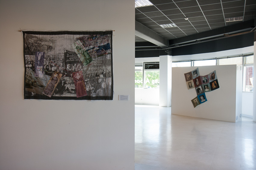 Présentation de l'exposition Paroles et images de femmes par l'artiste plasticienne Marie-Claire Raoul, à la galerie Les Abords, dans le cadre de l'académie d'été 2018 Etudes sur le genre organisée par l'UBO et l'université de Rennes