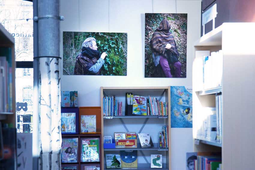 Vue de l'exposition de photographies [État second] de Marie-Claire Raoul,médiathèque St Martin à Brest, du 19 janvier au 2 mars 2019, Marie-Claire Raoul