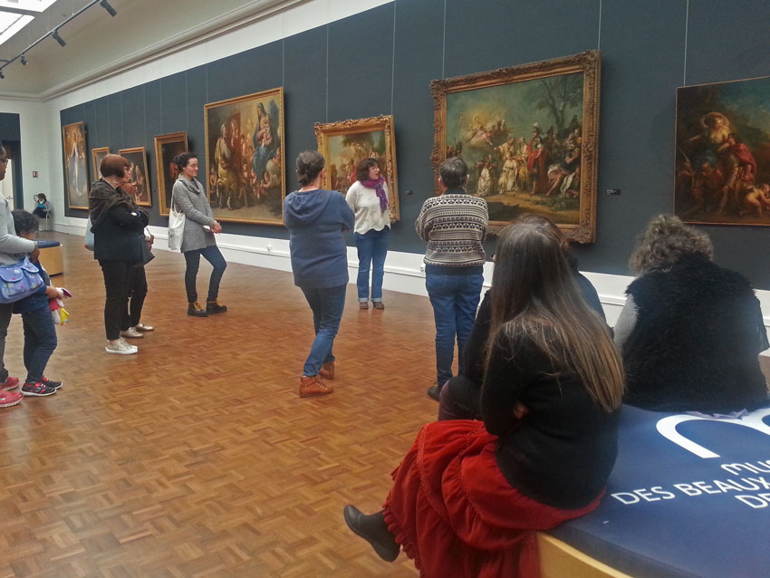 Deuxième visite du Musée des Beaux-Arts de Brest le 7 février 2019 avec la guide conférencière Élodie Poiraud dans le cadre de l'atelier [Femmes créatives, femmes libres] de Marie-Claire Raoul