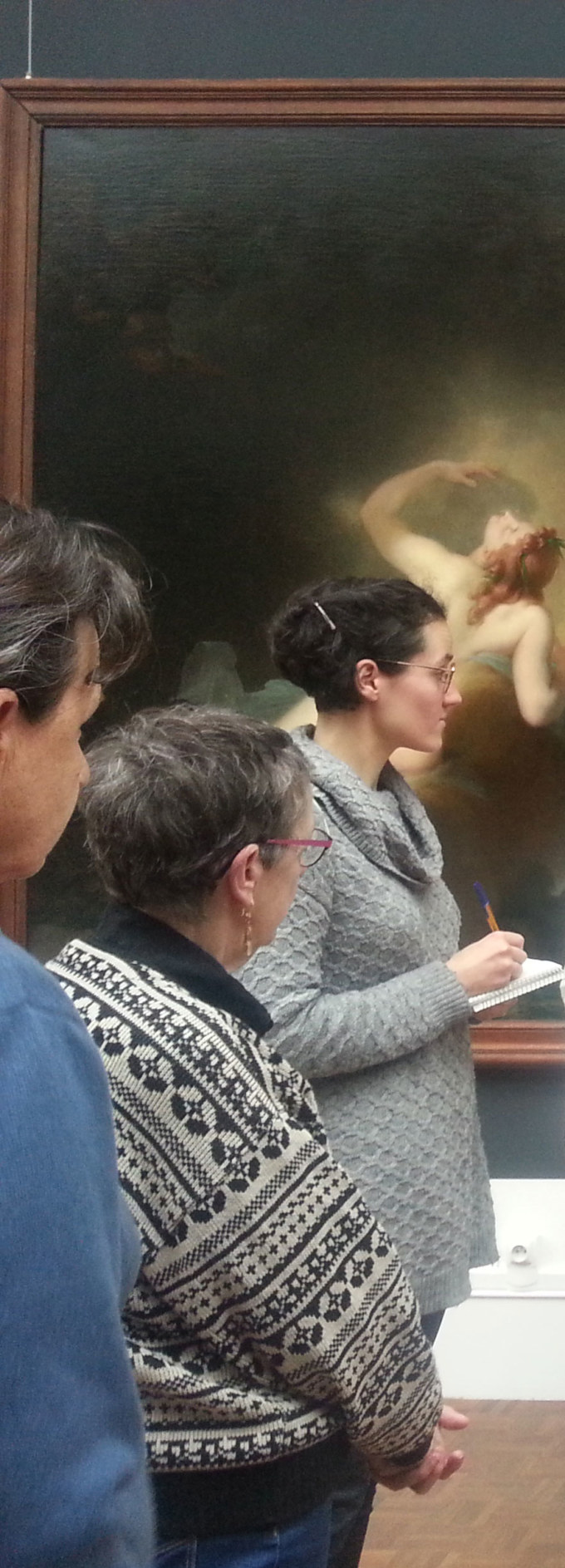 Deuxième visite du Musée des Beaux-Arts de Brest le 7 février 2019 avec la guide conférencière Élodie Poiraud dans le cadre de l'atelier [Femmes créatives, femmes libres] de Marie-Claire Raoul