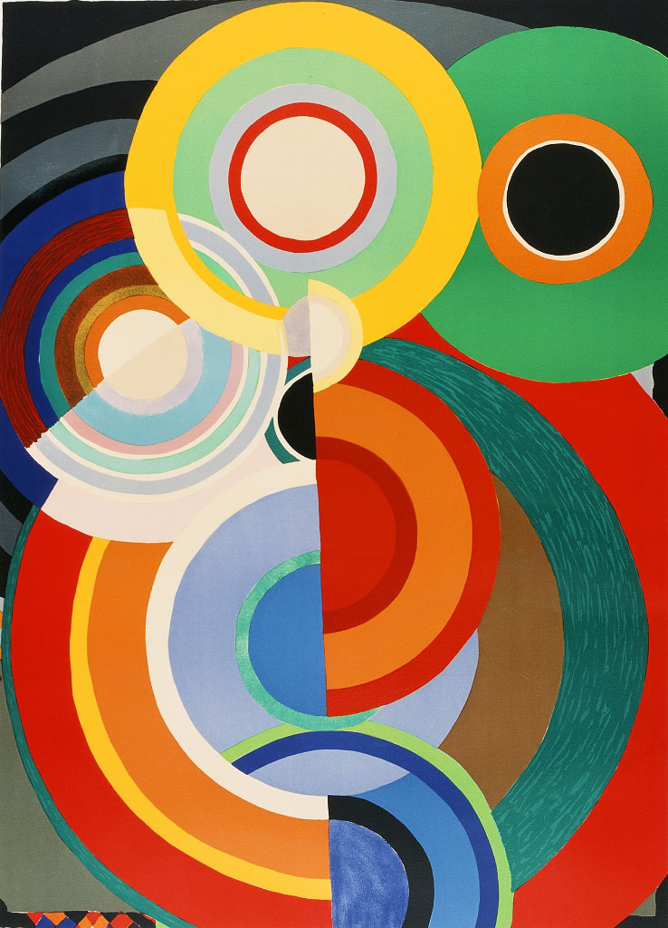 Automne de Sonia Delaunay, lithographie en couleurs, 1965