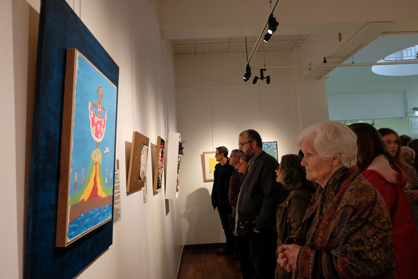 Vernissage de l'exposition [Femmes créatrices, femmes libres !] le 2 octobre 2019 au musée des beaux-arts de Brest, projet conçu et animé par Marie-Claire-Raoul