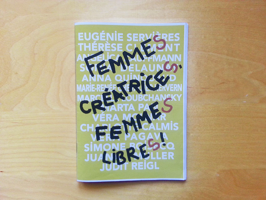 Livret [Femmes créatrices, femmes libres], collection Experientia, Marie-Claire Raoul