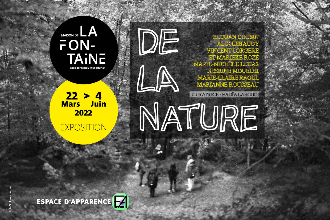 Visuel pour l'exposition De la nature. Escale 1-Brest] à la Maison de la Fontaine du 22 mars au 6 juin 2022