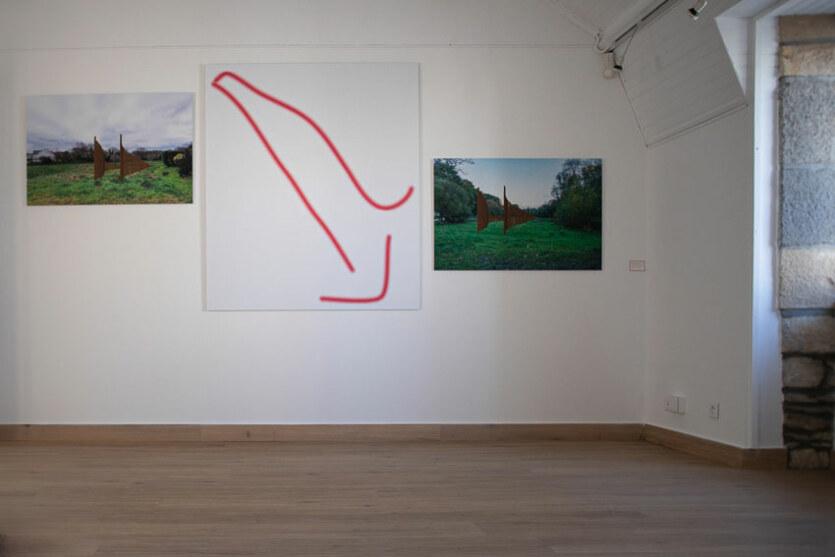 Marie-Claire Raoul, Marcher sur l'eau blanche, Vue de l'exposition [Escale 1—Brest] à la Maison de la Fontaine, du 22 mars au 6 juin 2022, Marie-Claire Raoul