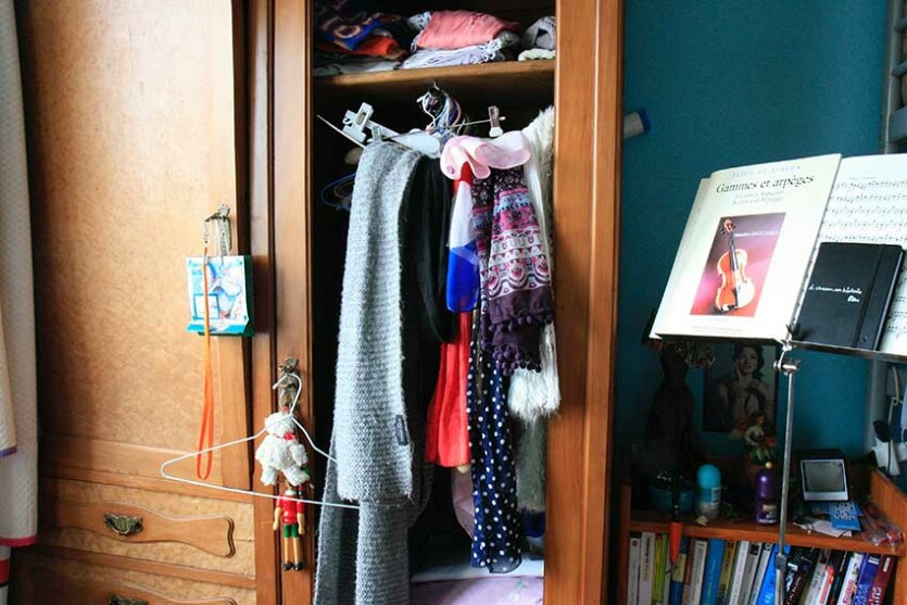 Photographies de la chambre d'Adèle en 2015. Brest, Marie-Claire Raoul