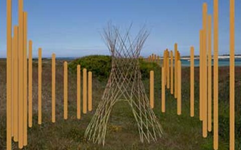 Marie-Claire Raoul, Dour ar Gazel, installation végétale, 2023, Saint-Pabu, Marie-Claire Raoul